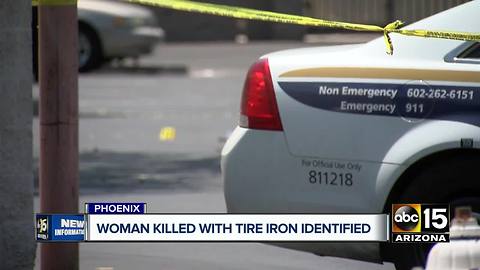 Woman killed with tire iron in Phoenix identified