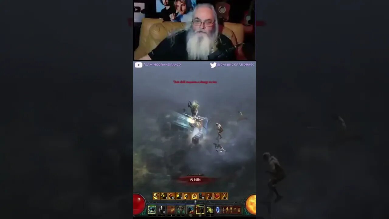 Robk Gaming Grandpa Diablo 3 Shorts Action Old Man Gaming Style EPIC ACTION