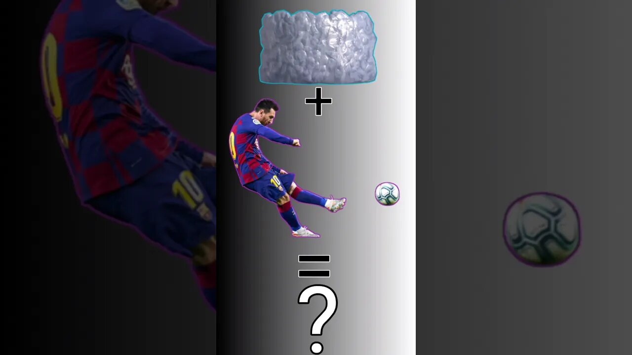 messi shot on football. #shorts #firefild100 #viral