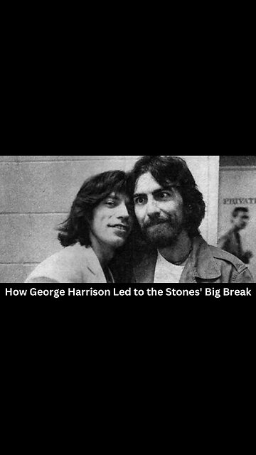 Unbelievable Connection: How George Harrison Led to the Stones' Big Break #shorts #rollingstones
