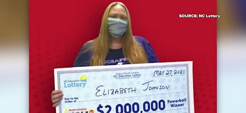 North Carolina woman wins $2M lottery by mistake