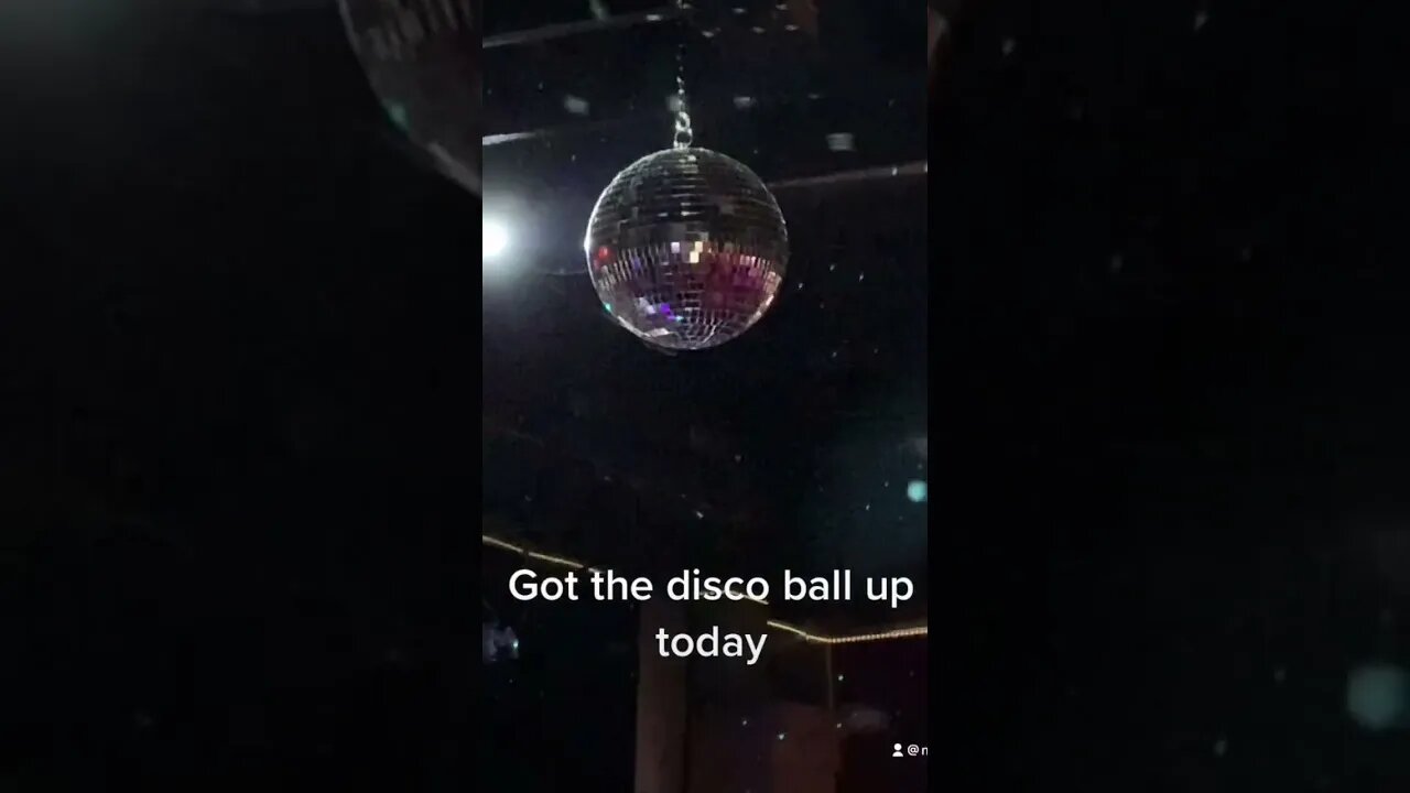 Disco ball is up #discoball #club #vip #vipproductions #charlotte #charlottes #florida #tampa