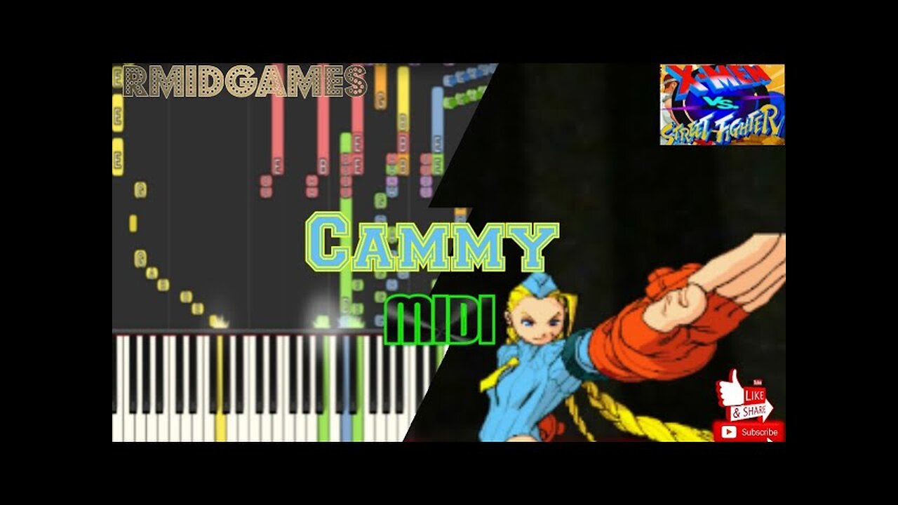 X-Men Vs Street Fighter - Cammy ~ Piano ( Midi )