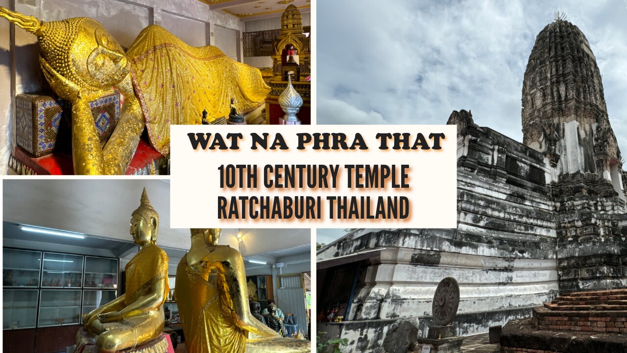 Wat Phra Si Ratana Mahathat - 10th Century Khmer Prasat - Ratchaburi Thailand 2024