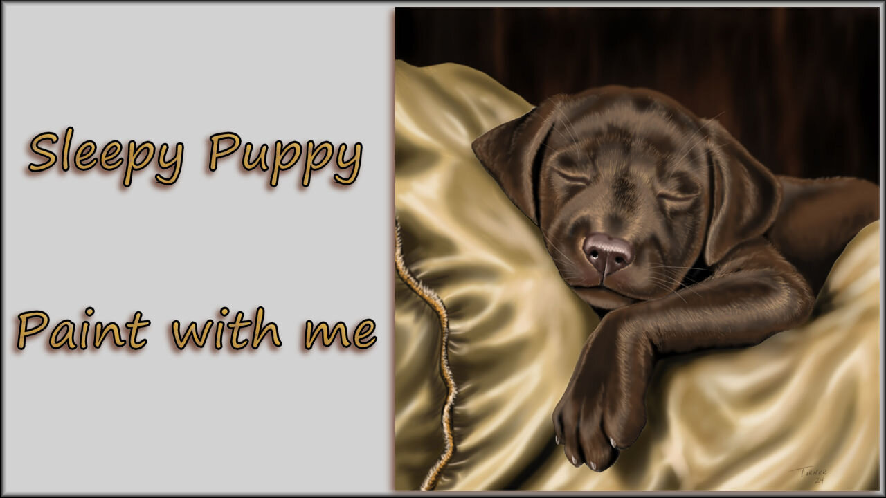 Sleepy Puppy - Follow along and create an adorable chocolate Lab puppy