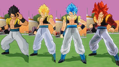 Gogeta - All Forms, Special Attacks and Costumes in DBZ Budokai Tenkaichi 4