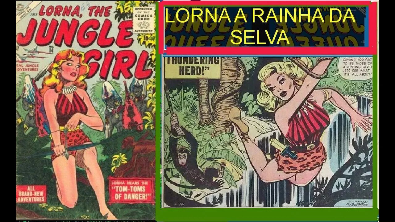 LORNA RAINHA DA SELVA #museudogibi #gibi #quadrinhos #comics #historieta
