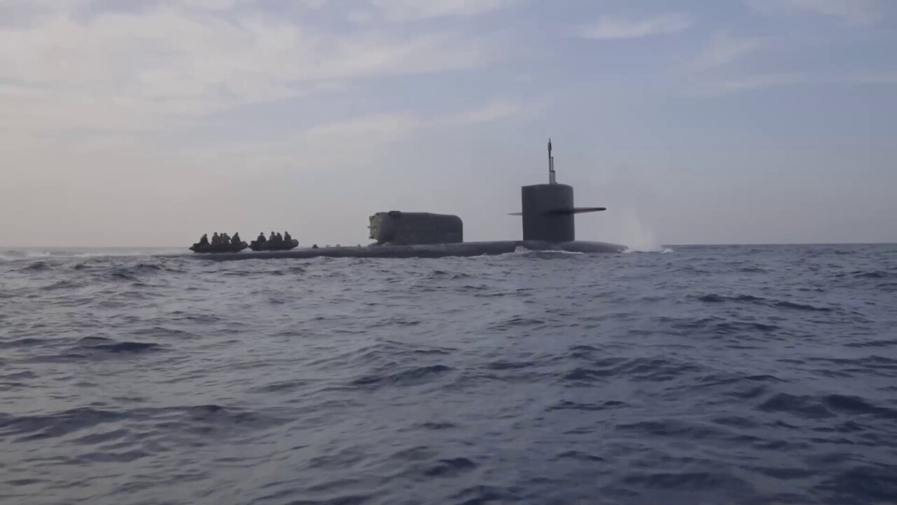 Task Force 61/2 Marines Training with The USS Georgia in Souda Bay, Greece