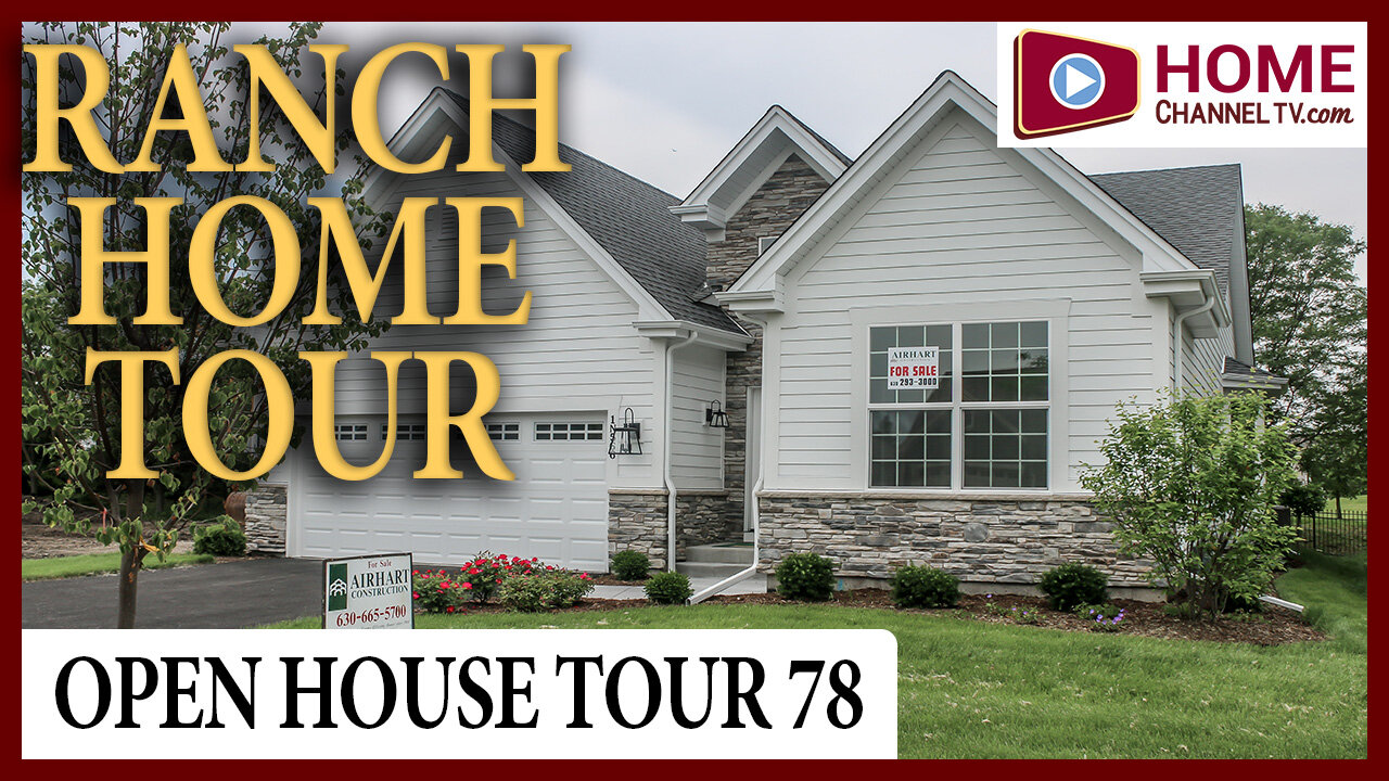 Open House Tour (78) - Custom Ranch Home in Winfield IL by Airhart Construction