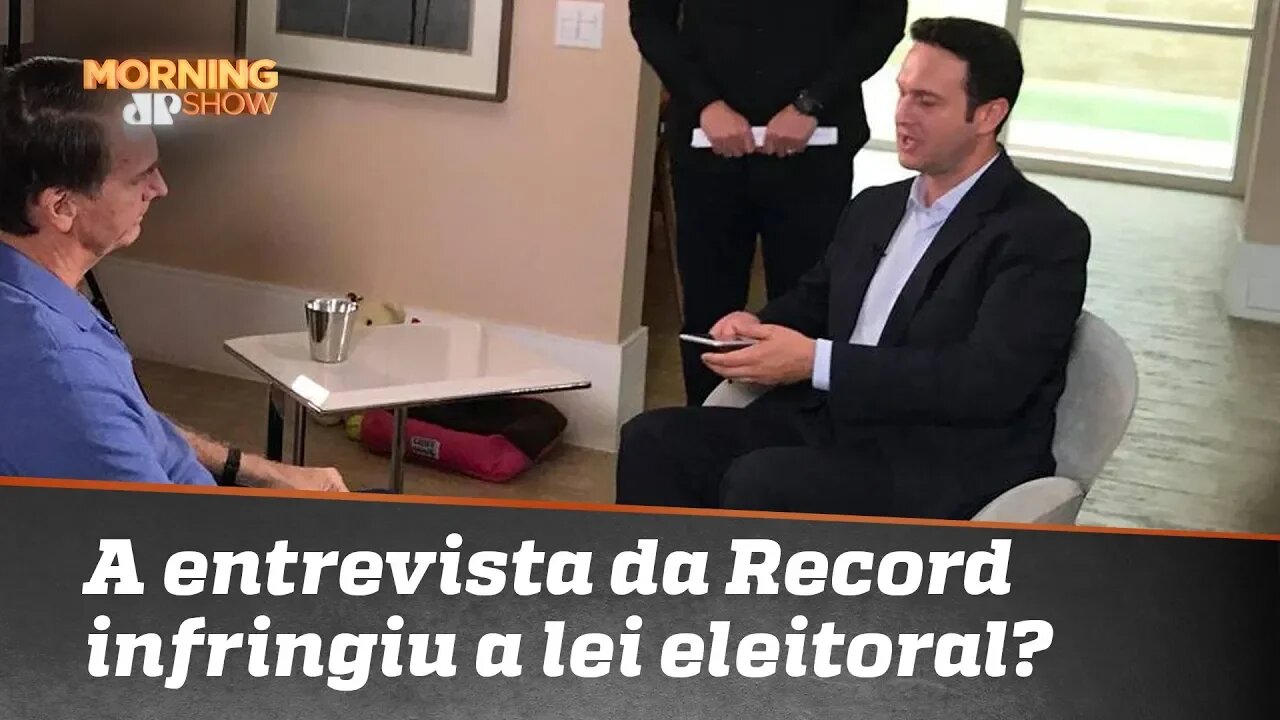 Entrevista de Bolsonaro para a Record infringiu a lei eleitoral?