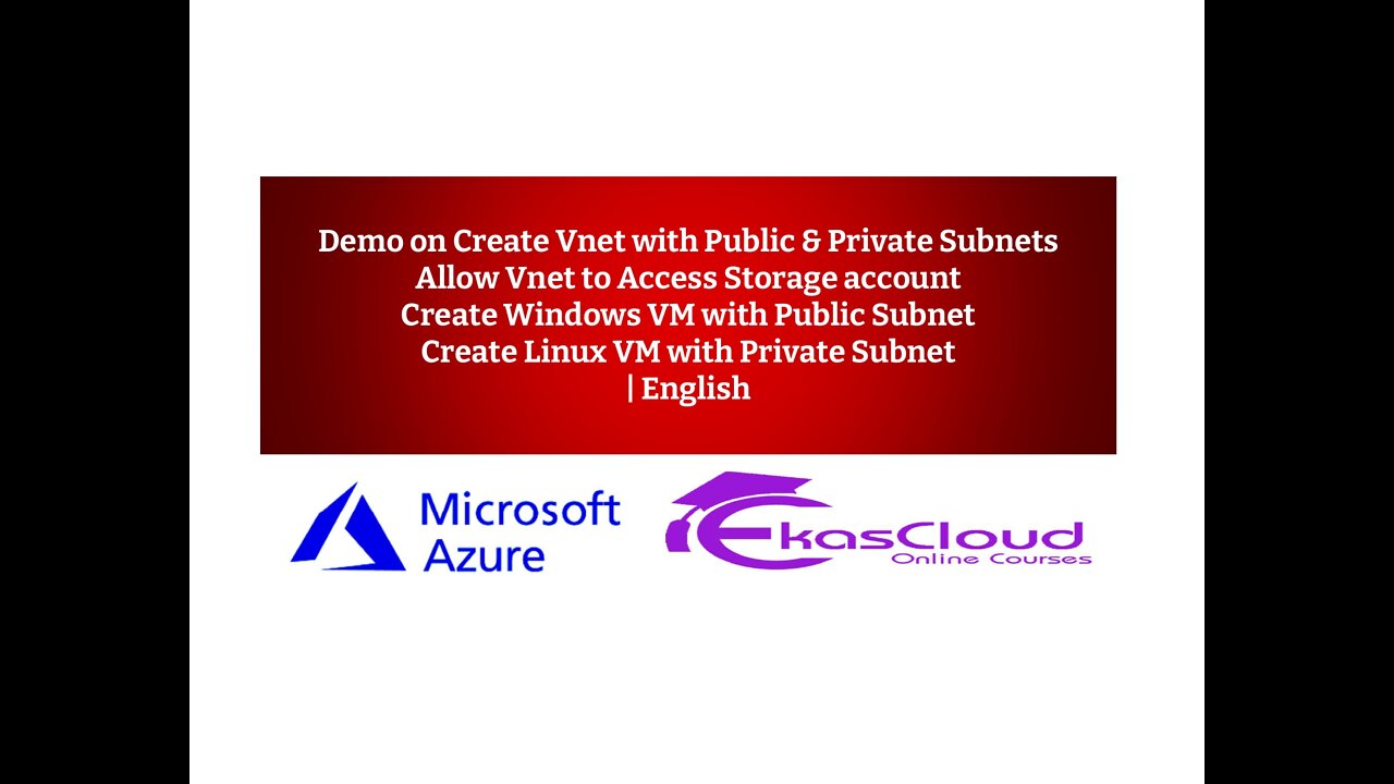 Demo on Create Vnet with Public and Private Subnets