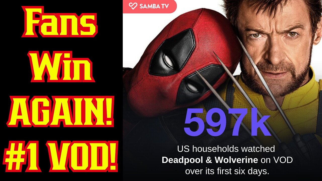 Deadpool And Wolverine Are Number 1 AGAIN! VOD Numbers CRUSH All Time Records In FIRST Week! Marvel