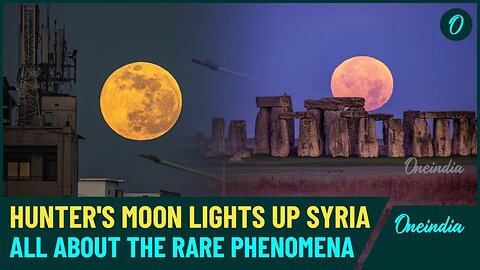 Hunter's Supermoon Illuminates Syria: Witness a Celestial Spectacle with Comet and Meteor Shower