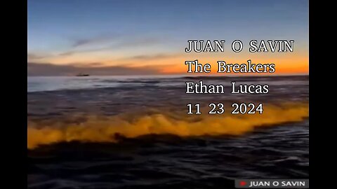 JUAN O SAVIN- STANDING in The BREAKERS - Ethan Lucas 11 23 2024