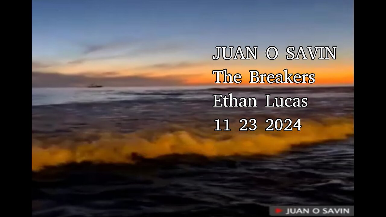 JUAN O SAVIN- STANDING in The BREAKERS - Ethan Lucas 11 23 2024