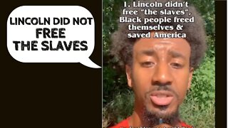 Lincoln did not free the slaves? Woke Black RACIST TikTok