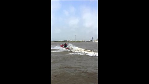 Mick and Wyatt on Jet Ski