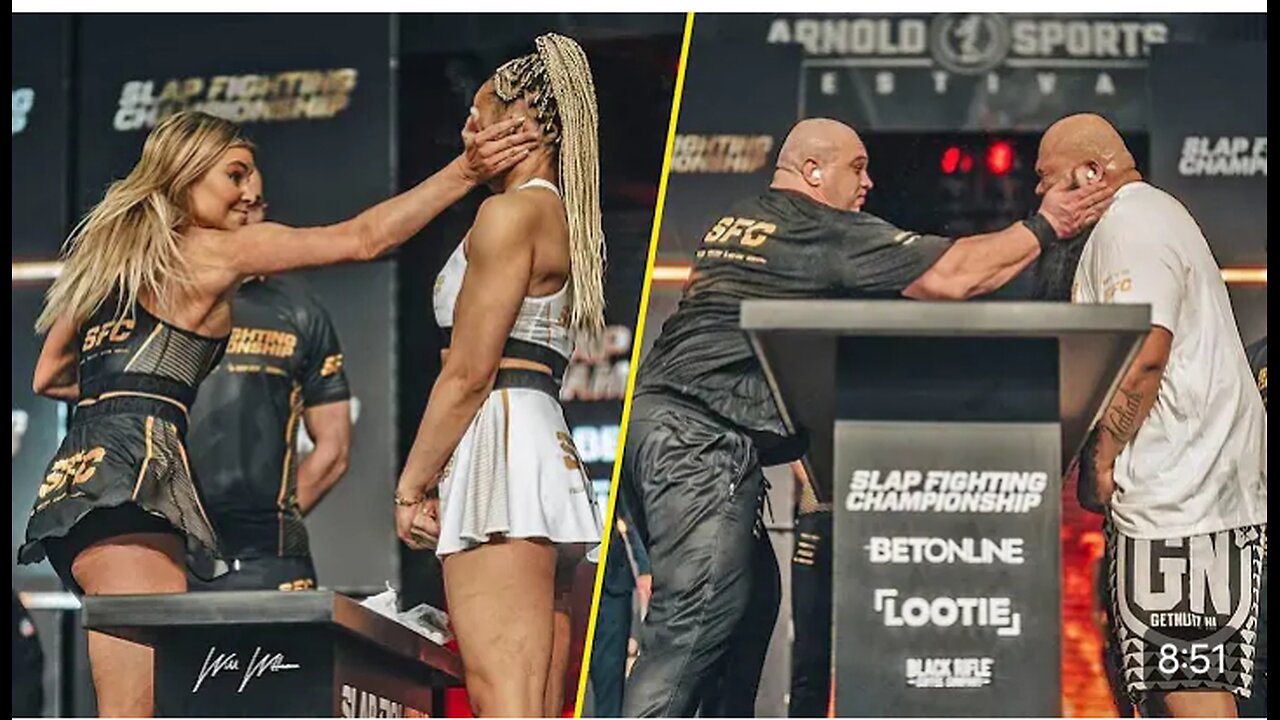 The hardest slaps from slap fighting championship #ruble#slap#fighting#pawer salp