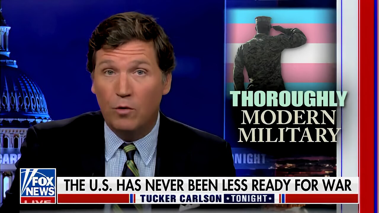 Tucker Slams U.S. Military After Showing a Promo Video of China’s PLA