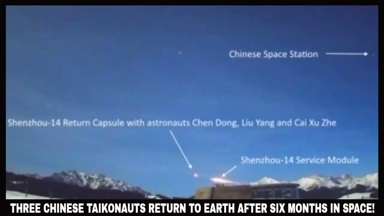 THREE CHINESE TAIKONAUTS RETURN TO EARTH AFTER SIX MONTHS IN SPACE!