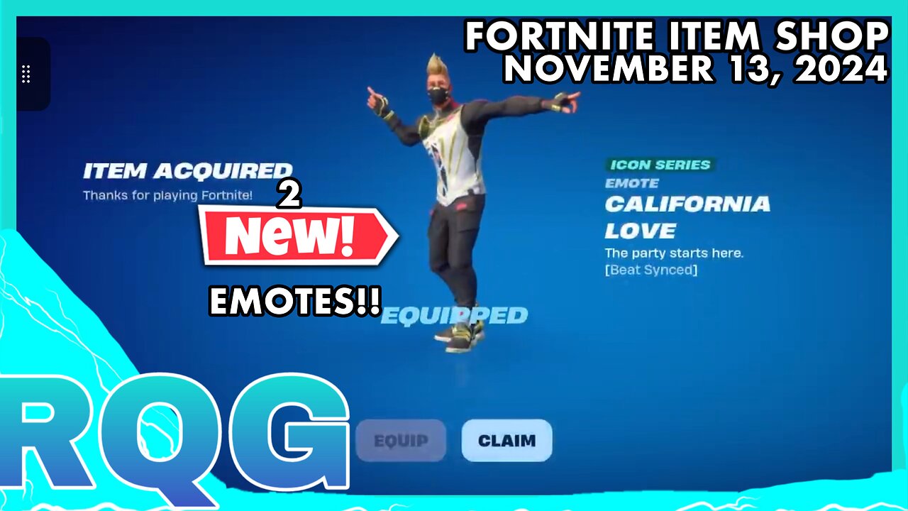 “NEW” CALIFORNIA LOVE EMOTE IS HERE! FORTNITE ITEM SHOP (November 13, 2024)