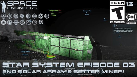 Space Engineers 2024 (Star System Episode 03) 2nd Solar Array & Better Miner!