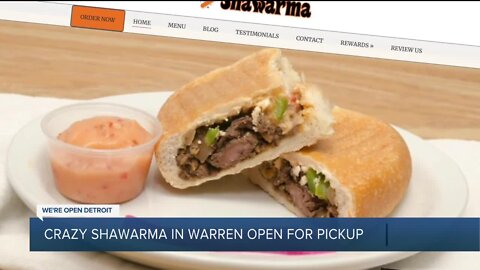 Crazy Shawarma in Warren open for pickup