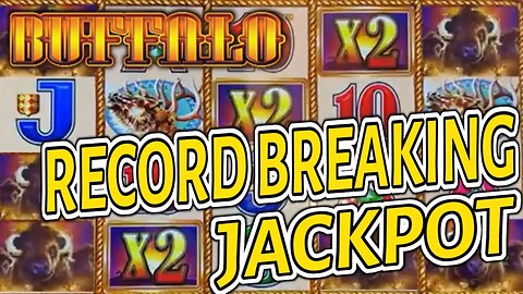 RECORD BREAKING LINE HIT JACKPOT ON HIGH LIMIT BUFFALO GOLD!