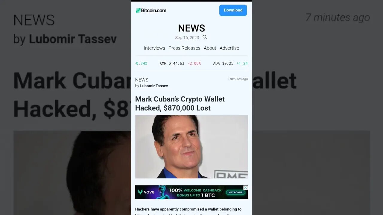 Mark Cuban Gets Hacked