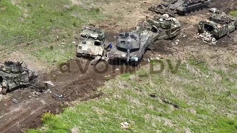 Utter massacre of UA armored column near Orekhov, includes Leopard 2A6, Bradleys and mine sweeper