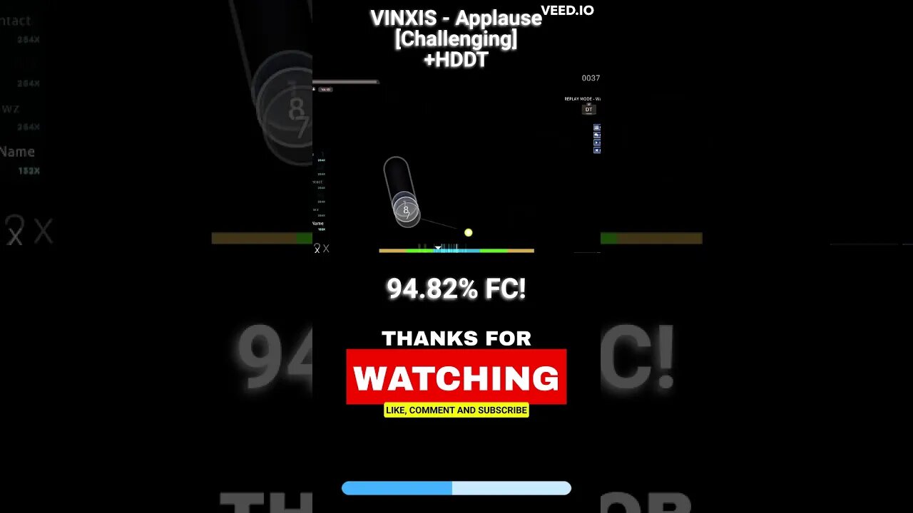 I Can't Believe I Full Combo'd This Osu! Beatmap! 😮😄 #osu #shorts #fullcombo #subscribe