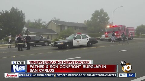 Suspected burglar shot, killed during break-in at San Carlos home