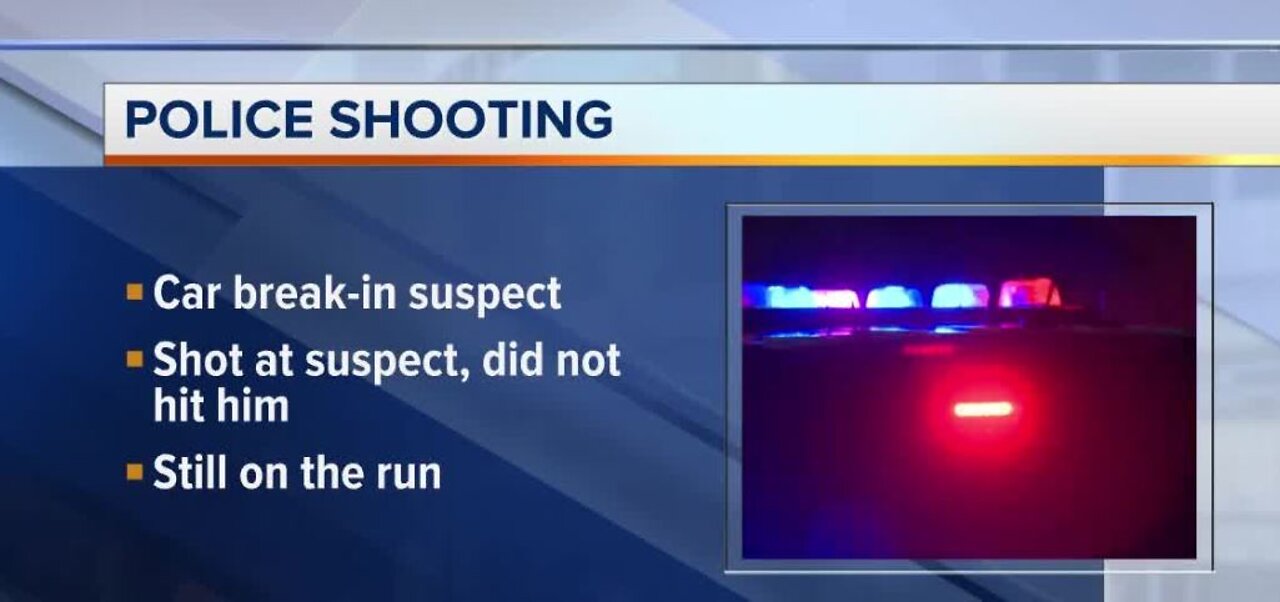 Police officer shoots at man