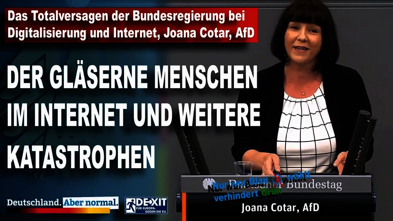 Das Totalversagen der Bundesregierung bei Digitalisierung und Internet, Joana Cotar AfD