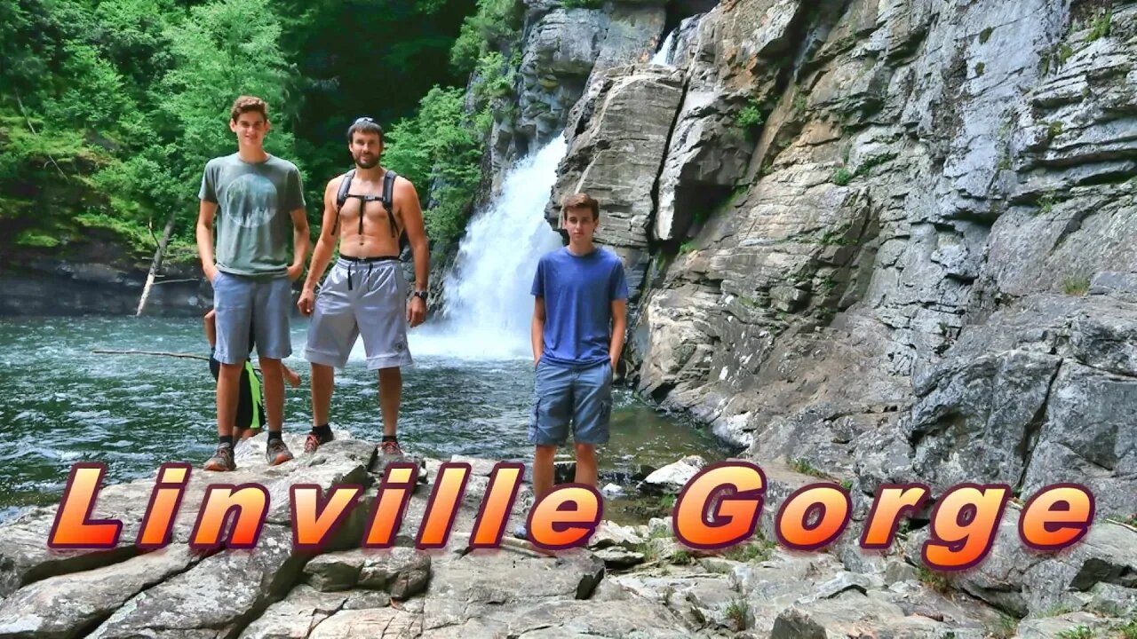 Hiking the Linville Gorge with my boys