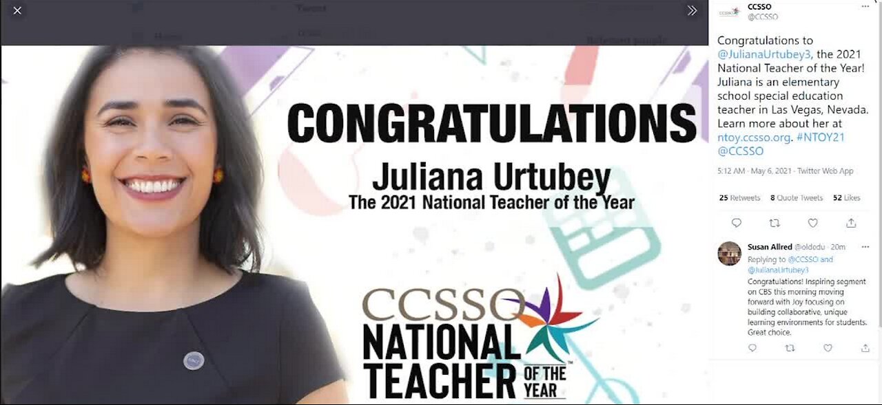 Las Vegas elementary school teacher becomes national teacher of the year