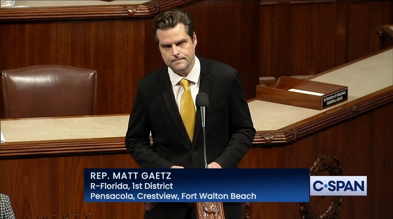 Rep Matt Gaetz Files Motion To Oust Speaker Kevin McCarthy