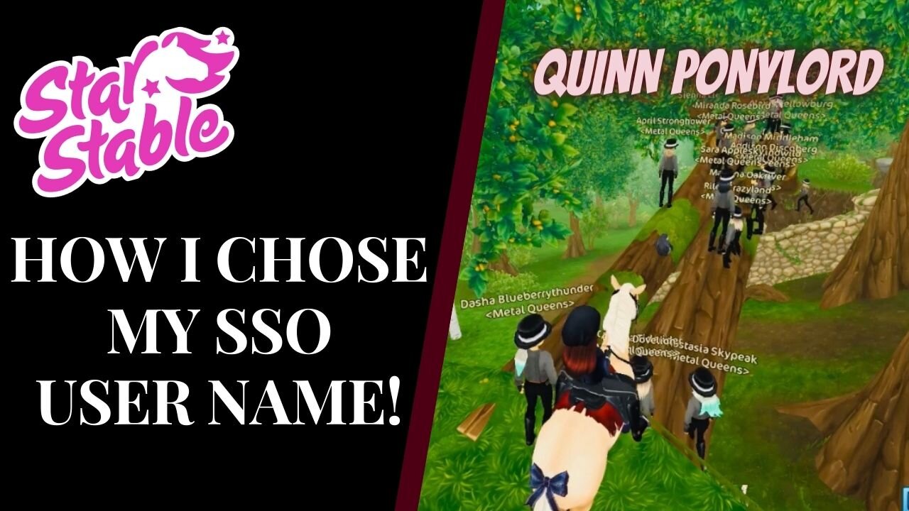 HOW I CHOSE MY STAR STABLE USER NAME! Star Stable Quinn Ponylord