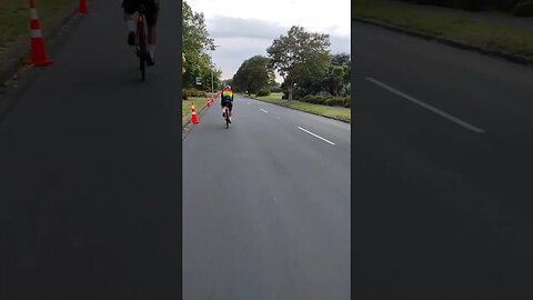 Bike path along motorway