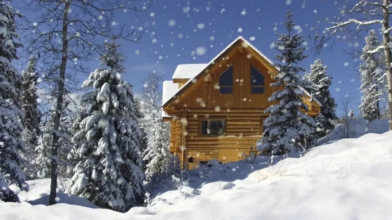 Relaxing Falling Snow with Music, Relaxing Music, Snow Falling, Sleep Music, Stress Relief