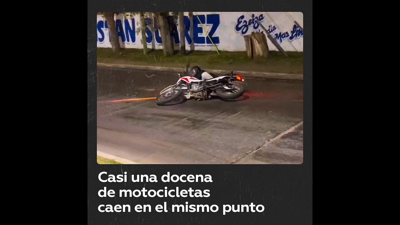 Hombre se despertó a las 6 de la mañana para grabar el choque sistemático de motociclistas