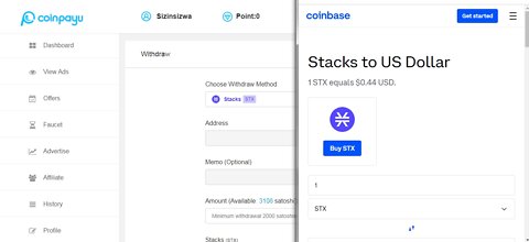 How To Get Free Stacks STX Cryptocurrency Paid To Click At Coinpayu And Instant Withdraw