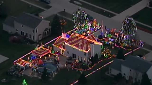 VIDEO: North Ridgeville home decked out in holiday lights that you can see from the sky