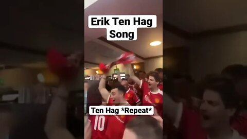 Erik Ten Hag Song By Manchester United Fans In A Bar #Shorts