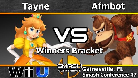 Tayne (Peach) vs. Afmbot (Donkey Kong) - SSB4 Winners R5 - SC47