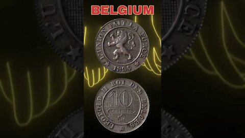 Belgium 10 Centimes 1894.#shorts #coinnotesz