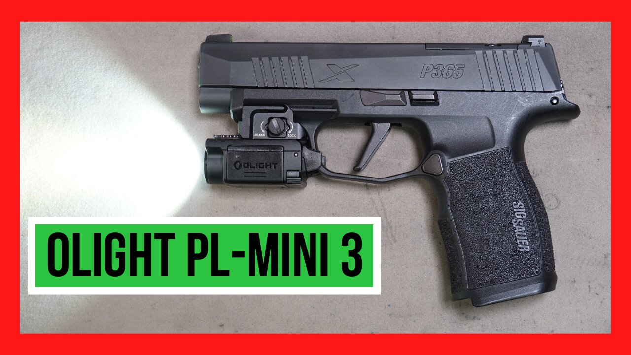 Olight PL-Mini 3 Valkyrie Rail Mount Light. Fits Hellcat, Canik MC9, Glock 43x MOS, Sig P365