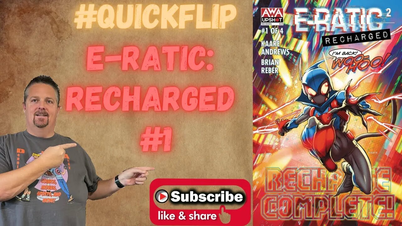 E-Ratic: Recharged #1 AWA #QuickFlip Comic Book Review Kaare Andrews,Brian Reber #shorts