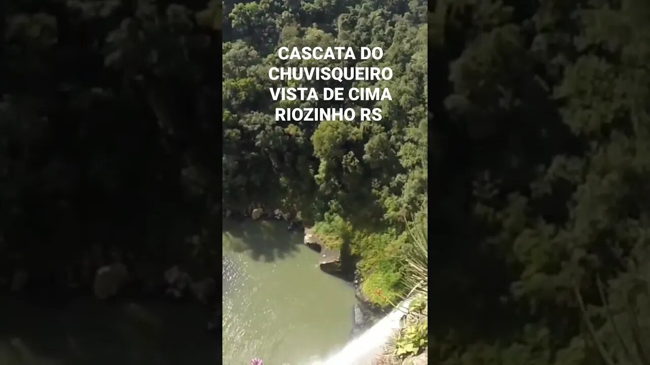 Cascata do Chuvisqueiro vista de cima / Riozinho RS #camping #cascata #quechua