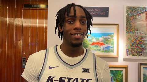 Kansas State Basketball | Arthur Kaluma speaks to GoPowercat after the Wildcats' win vs. Providence